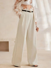 Wide-Leg Casual Trousers