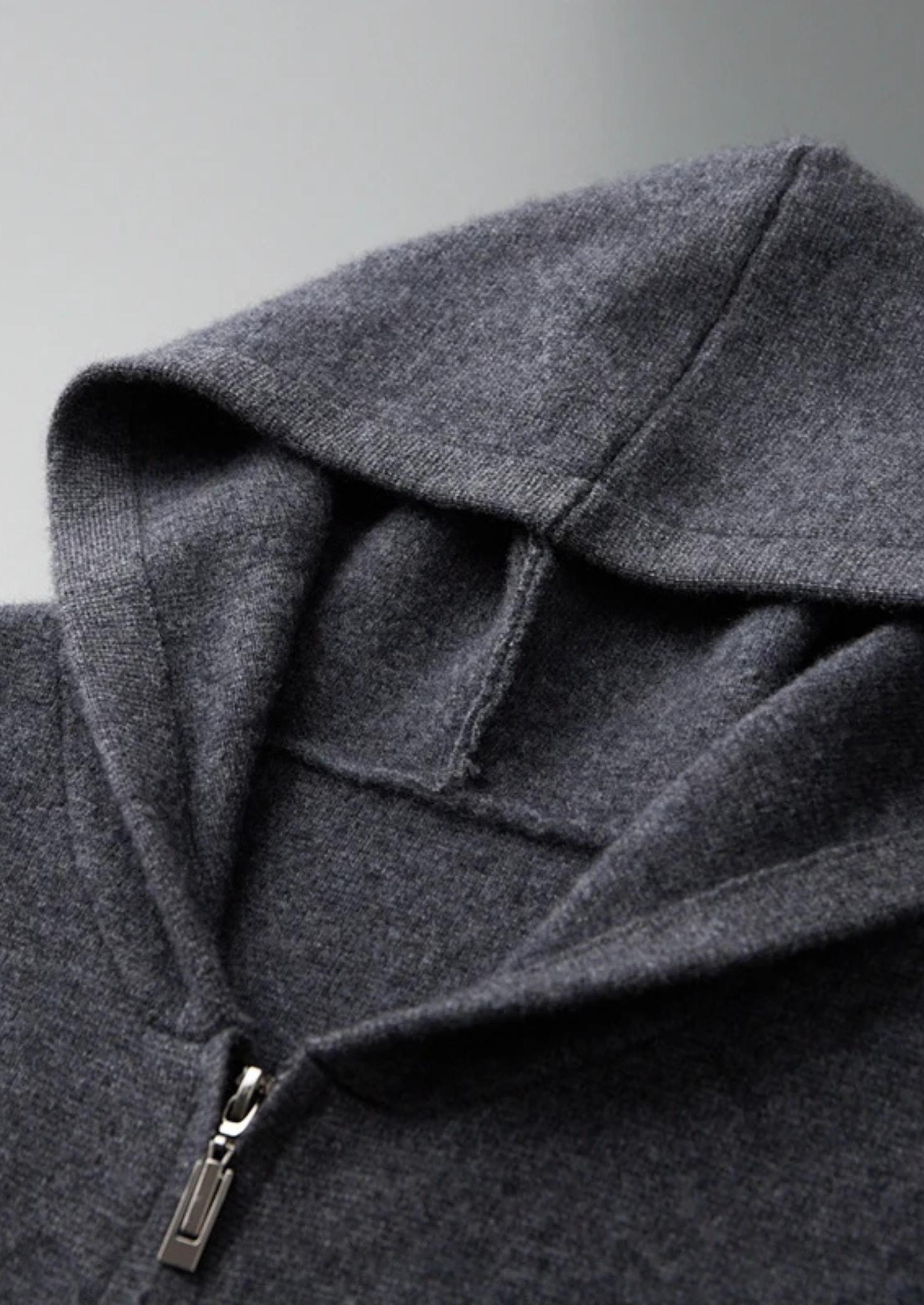 PREMIUM CASHMERE ZIPPER HOODIE