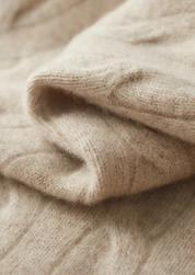 NOBA WOOL CABLE HALF ZIP