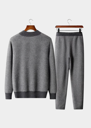 PURE EXTRA-FINE MERINO WOOL PATTERNED SET
