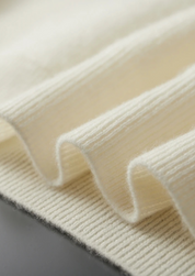 PREMIUM CASHMERE RIBBED HALF-ZIP SWEATER