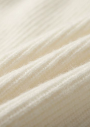 PREMIUM CASHMERE RIBBED V-NECK SWEATER