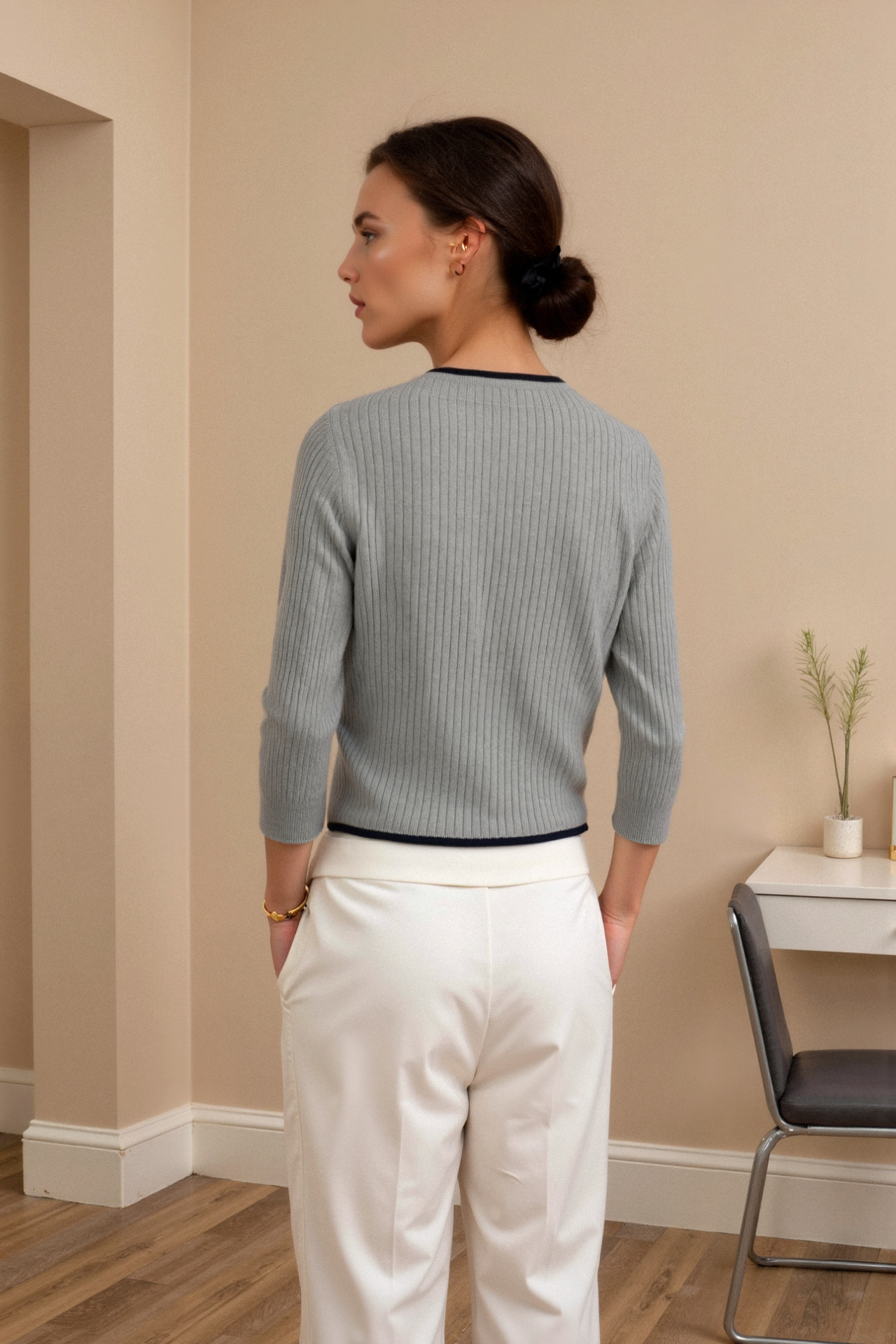 Gray Label Neck Sweater
