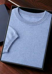 PREMIUM CASHMERE CLASSIC CREWNECK T-SHIRT