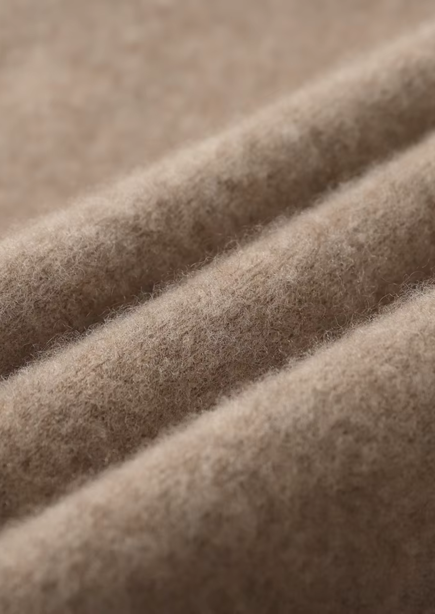PREMIUM CASHMERE TWO TONE ZIPPER HOODIE