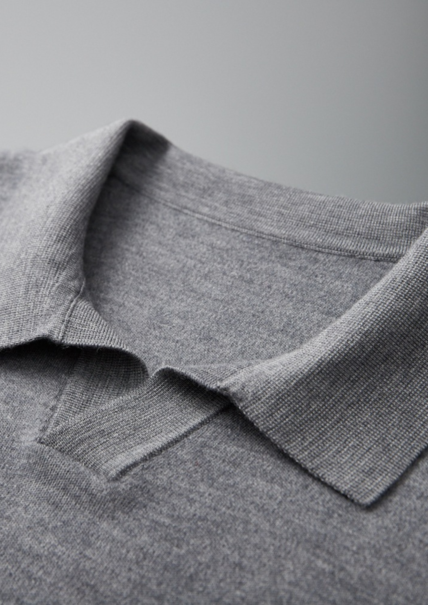 PREMIUM CASHMERE BUTTONLESS SWEATER POLO