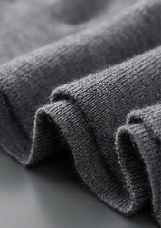 PREMIUM CASHMERE BUTTONLESS SWEATER POLO