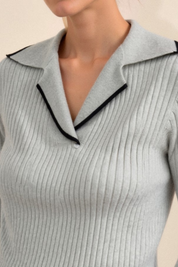 Gray Label Neck Sweater