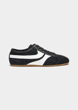BLACK RETRO TWO-TONE SUEDE RUNNER