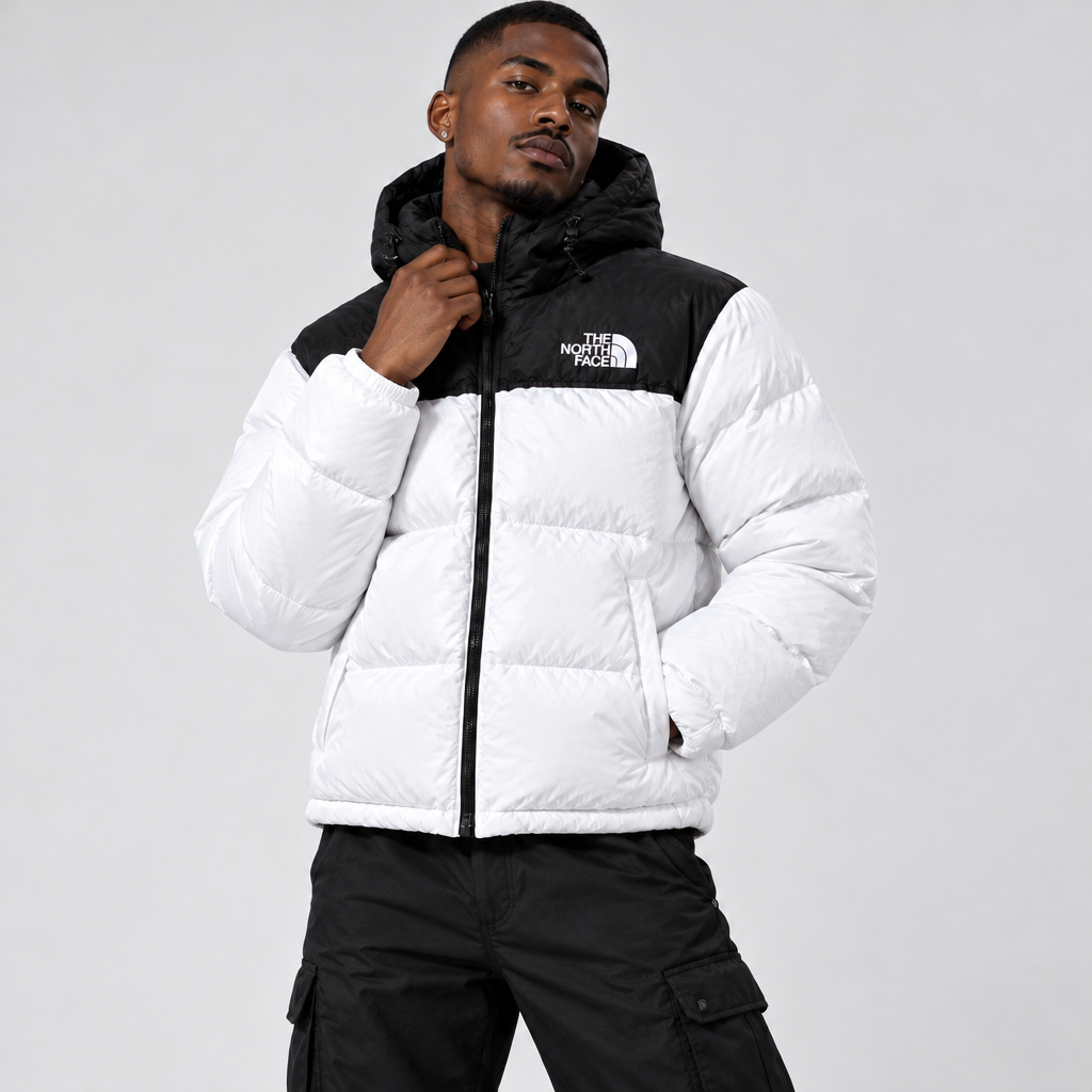 Nuptse Short Jacket – Snow White
