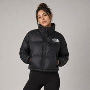Women's Nuptse Short Jacket – Black
